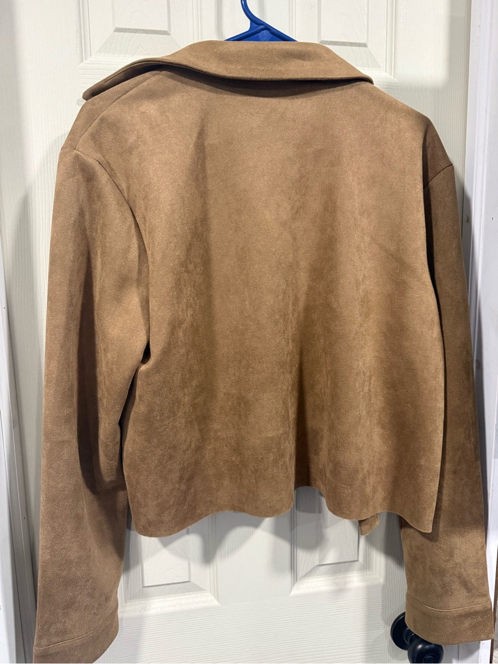 Primark Tan Suede-Look Open Front Jacket - Picture 3 of 4